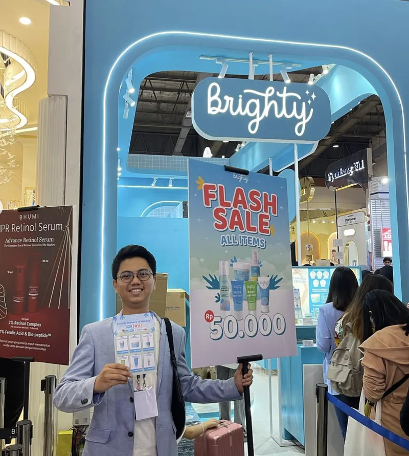Booth Brighty di event offline