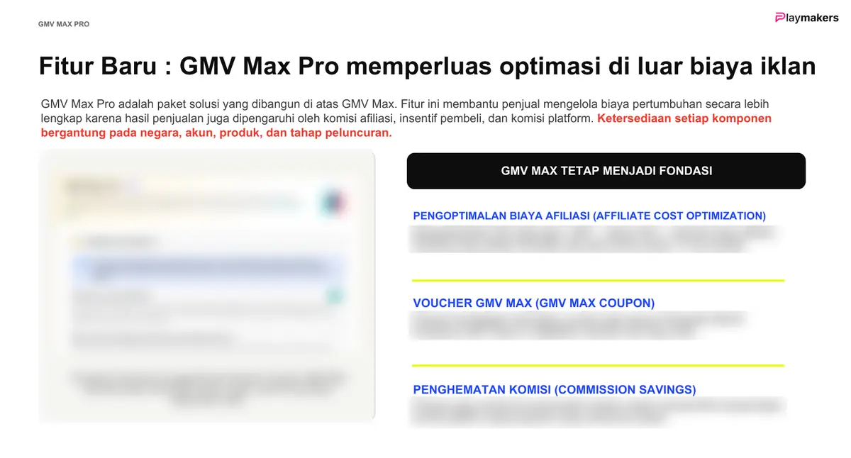 Slide fitur baru GMV Max Pro